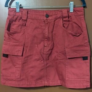 A small cargo skirt in red